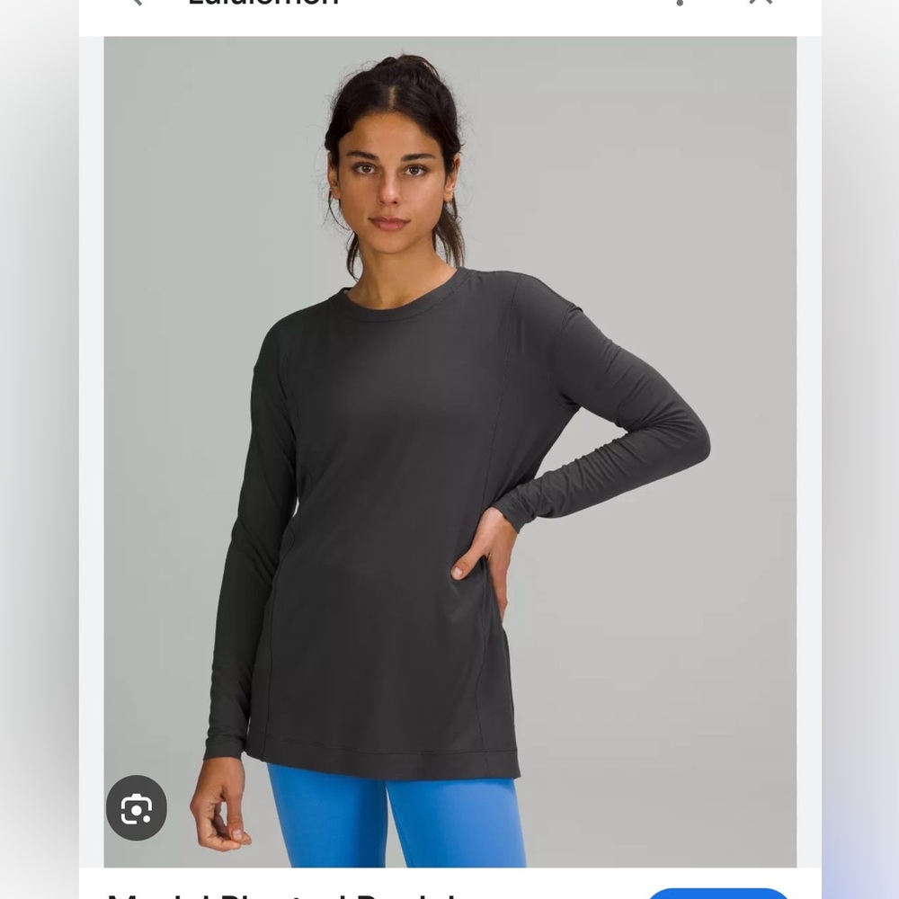 Lululemon Modal Pleated Back Long sleeve Shirt